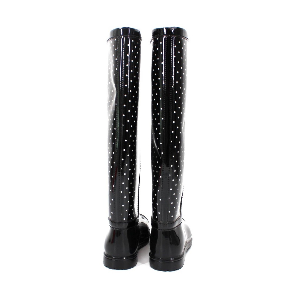Dolce & Gabbana Wellies Wellington Knee High Polka Dot Rain Boots 35 Spotted - Picture 3 of 7